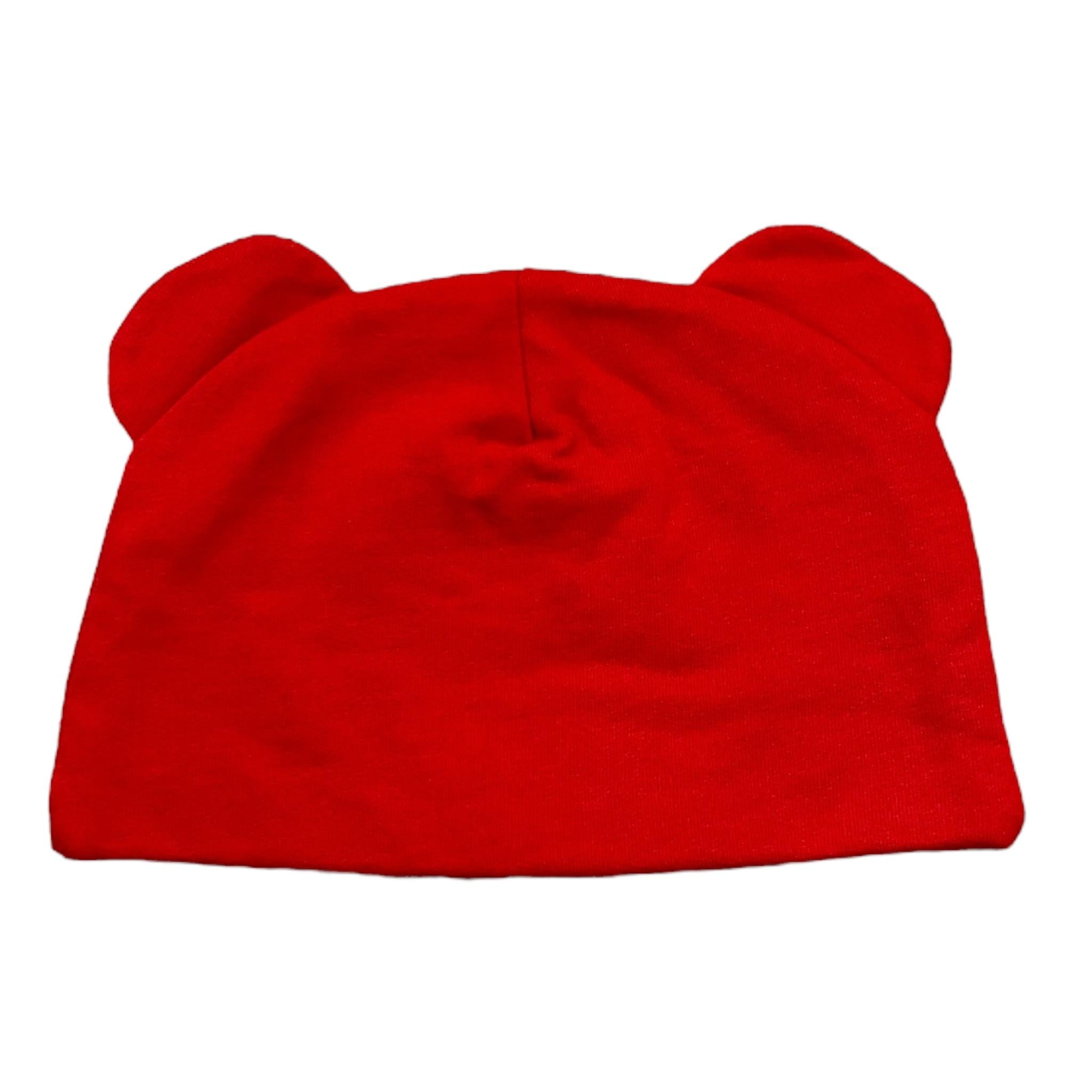 MOSCHINO cappello tinta unita con orecchie Rosso per Neonato MUX05H ROSSO MOSCHINO 