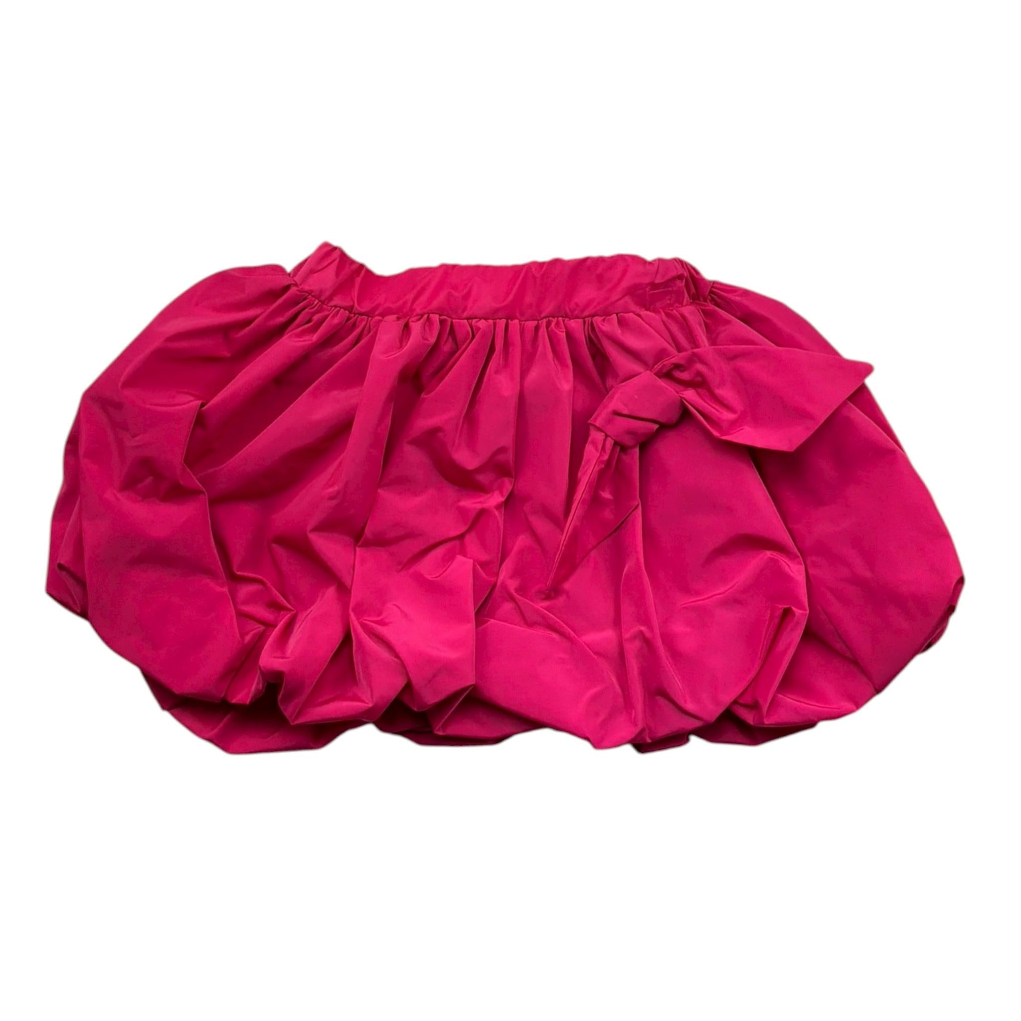 Miss Grant Gonna Tinta Unita con Fiocco per Bambina MG1224 FUXIA MISS GRANT 