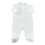 Lalalu' Tutina Tinta Unita con Stampa per Neonata TJL011P BIANCO LALALU' 