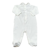 Lalalu' Tutina Tinta Unita con Stampa per Neonata TJL011P BIANCO LALALU' 