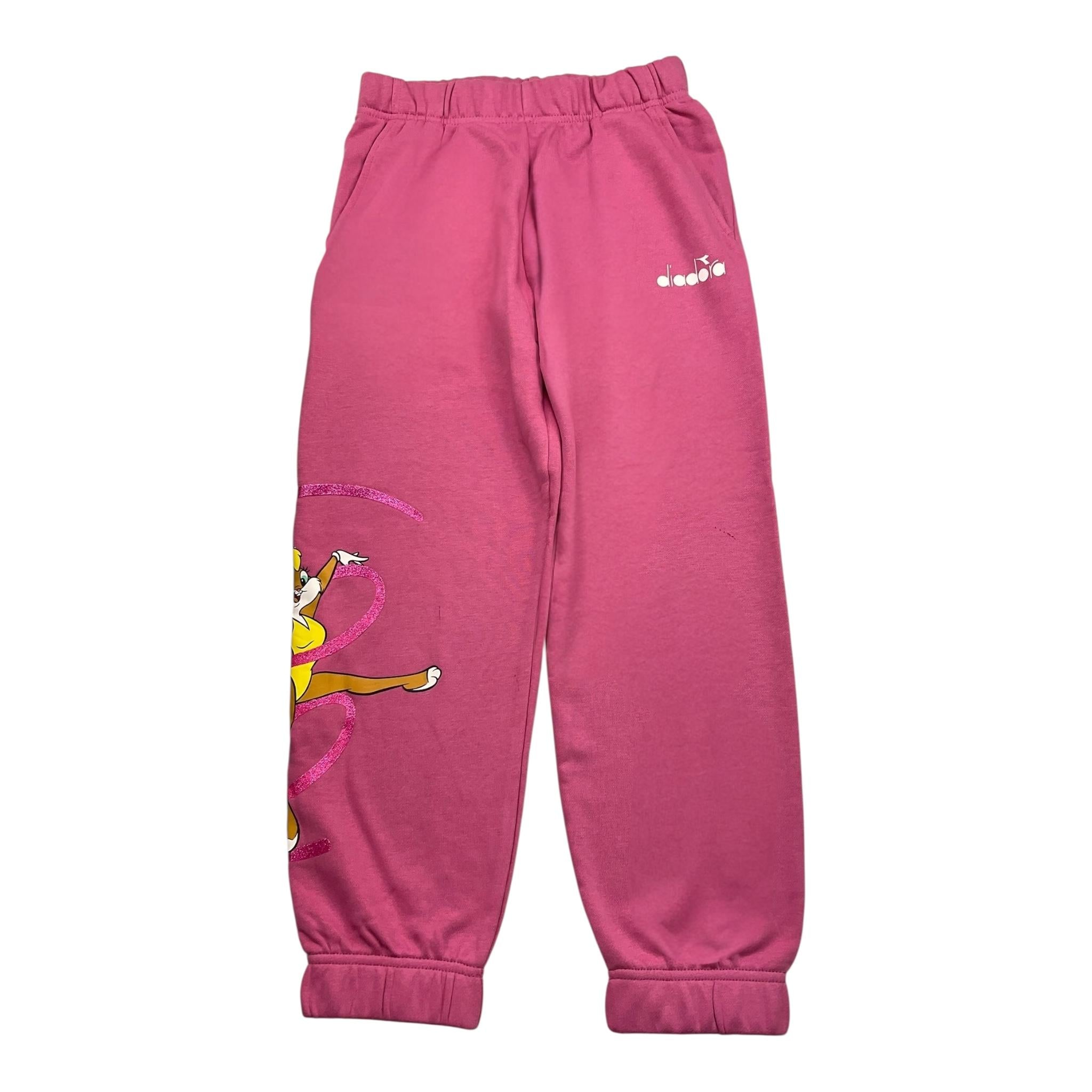DIADORA pantalone tinta unita con stampa looney tunes Rosa per Bambina 502180950000 ROSA DIADORA 