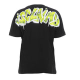 Disclaimer T-Shirt Girocollo Tinta Unita con Stampa per Bambino 25EDK58407X NERO/GIALLO DISCLAIMER 