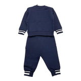 Cesare Paciotti Complete Crewneck Sweatshirt-Pants In Blue Tracksuit For Boys