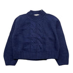 DONDUP maglia tinta unita mezzo collo Blu per Neonata DMMA001N BLU DONDUP 