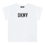 Balmain T-Shirt Solid Color Crew Neck With White Logo Print For Girls