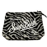 SAINT BARTH borsello fantasia zebrata Bianco/nero per Bambina FELT BIANCO/NERO SAINT BARTH 