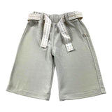 Bamboom+Babies Palazzo Pants Solid Color With Belt Mud For Baby Girl