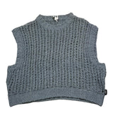 Aspesi Light Blue Perforated Solid Color Vest For Girls