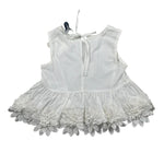 Piccola Ludo Completo 2 Pezzi Top-Pantalone Tinta Unita per Bambina BS10WB042 BIANCO PICCOLA LUDO 