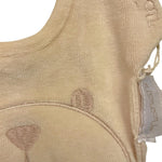 NANAN bavetta tinta unita forma orso Beige per Neonata I24045BE BEIGE NANAN 