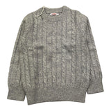 SUN68 maglia girocollo tinta unita con ricamo logo Grigio per Bambino K44355X GRIGIO SUN68 