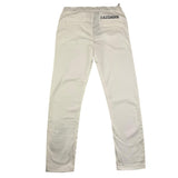 Daniele Alessandrini Solid Color Pants with Elastic Waist White for Boys