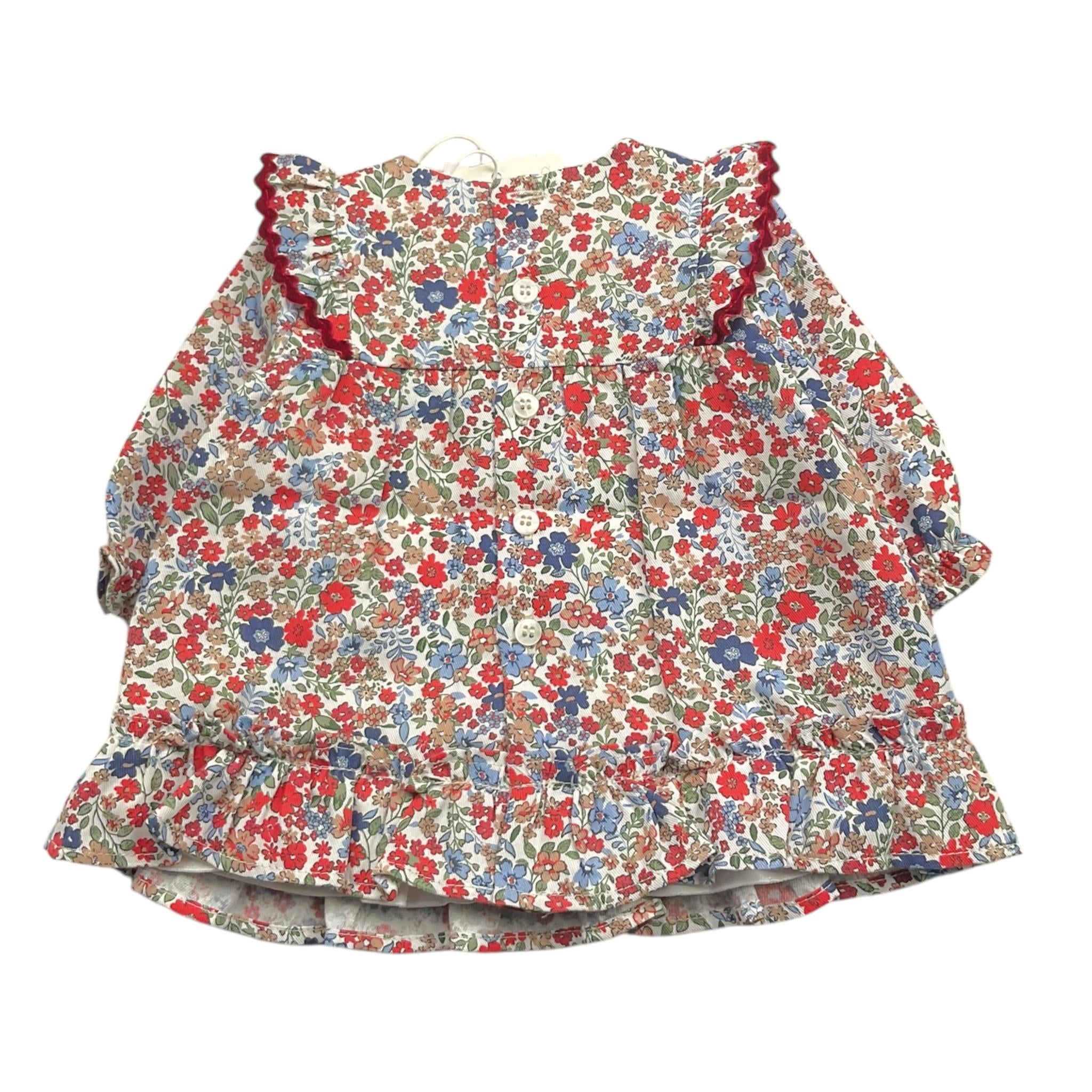 MAYORAL abito tinta unita con fantasia fiori Bianco per Neonata 2887 BIANCO MAYORAL 