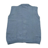 Pure Firenze Gilet In Filo Tinta Unita con Ricami per Neonato PC03602 AZZURRO PURE FIRENZE 