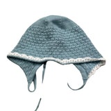 Paz Rodriguez Plain Hat With Laces Blue For Newborn