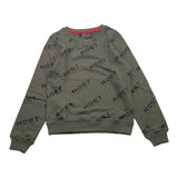 Most Los Angeles Crewneck Sweatshirt Solid Color Logo Green For Boys