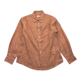 Paolo Pecora Long Sleeve Shirt Solid Color Earth For Boys