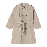 Dou Dou Trench Tinta Unita Doppiopetto per Bambina DW2P40 BEIGE DOU DOU 