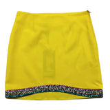 Marc Ellis Yellow Sequined Solid Color Skirt for Girls
