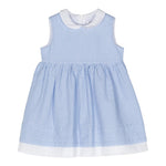 Il Gufo Abito Giromanica Fantasia A Righe per Bambina P24VA321C1080 AZZURRO IL GUFO 