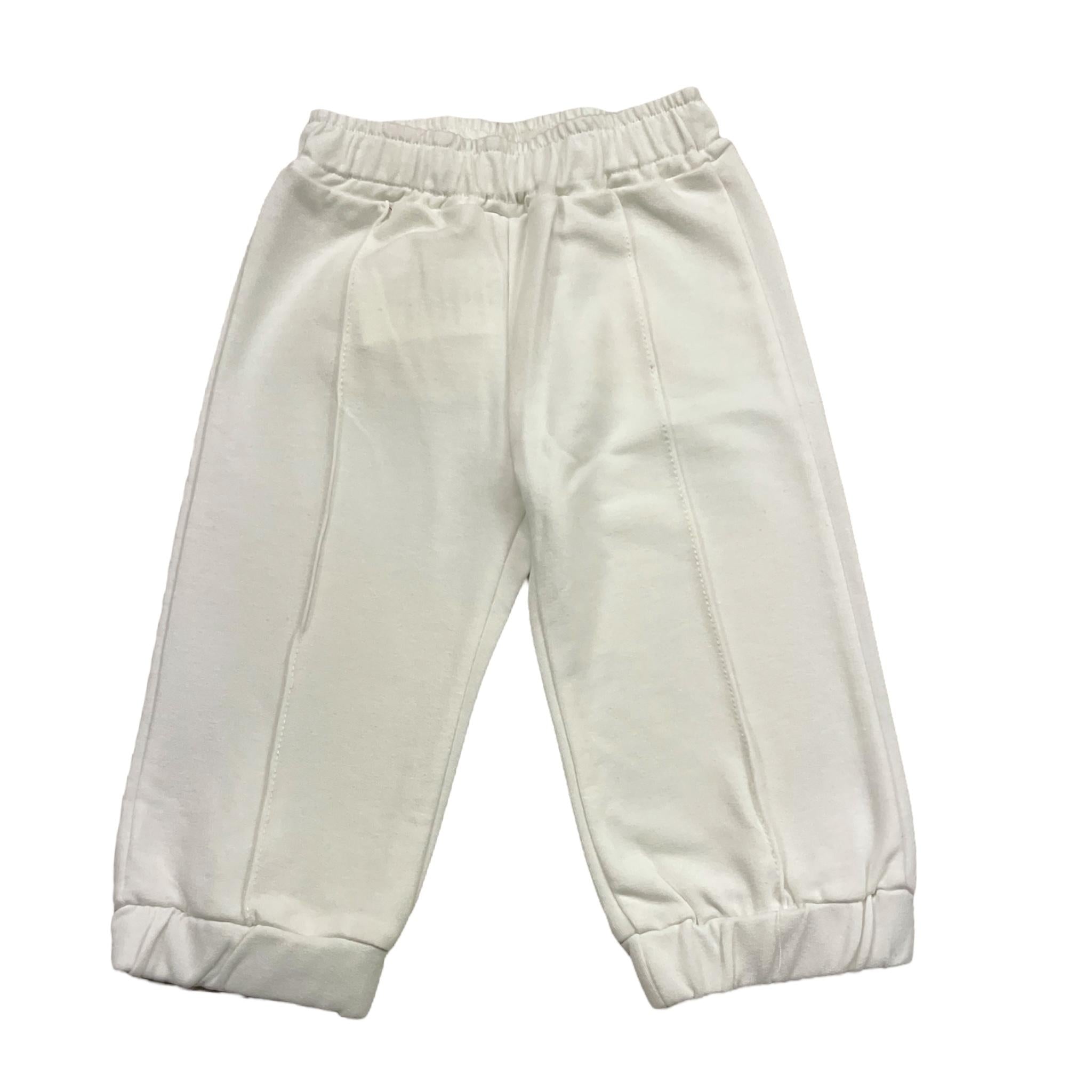 M+E' pantalone tinta unita con elastico in vita Bianco per Neonata UE1088N BIANCO M+E' 