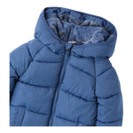 MINI BANDA giubbino tinta unita con zip e cappuccio Blu per Neonato 3A633X BLU MINI BANDA 