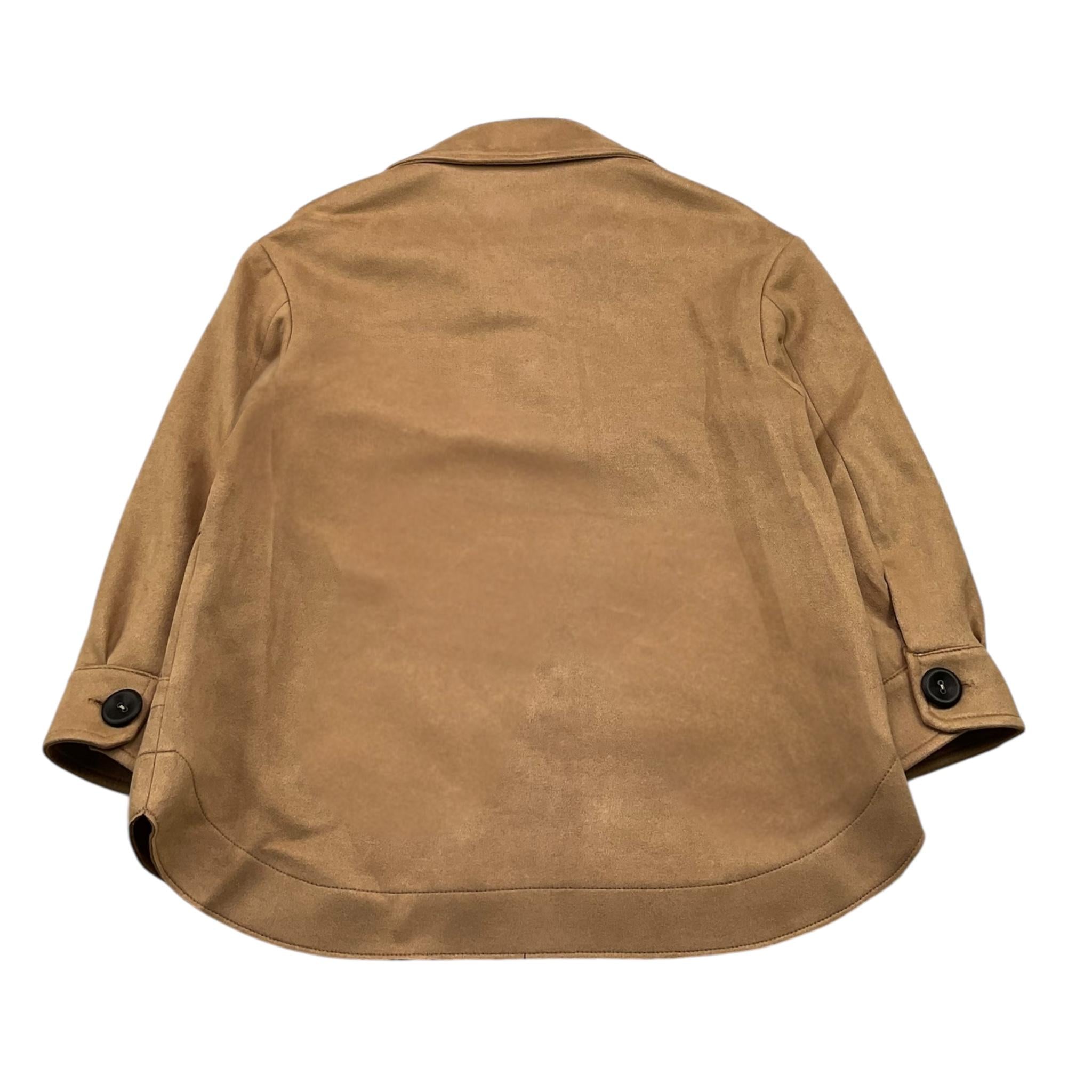 MIMISOL camicia manica lunga tinta unita in camoscio Beige per Bambina MFGC064 BEIGE MIMISOL 