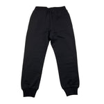 MOSCHINO pantalone tinta unita con logo Nero per Bambino HUP086 NERO MOSCHINO 