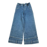 Gaelle Jeans tinta unita con Elastico In Vita Blu per Bambina 2745PD00530 BLU GAELLE 
