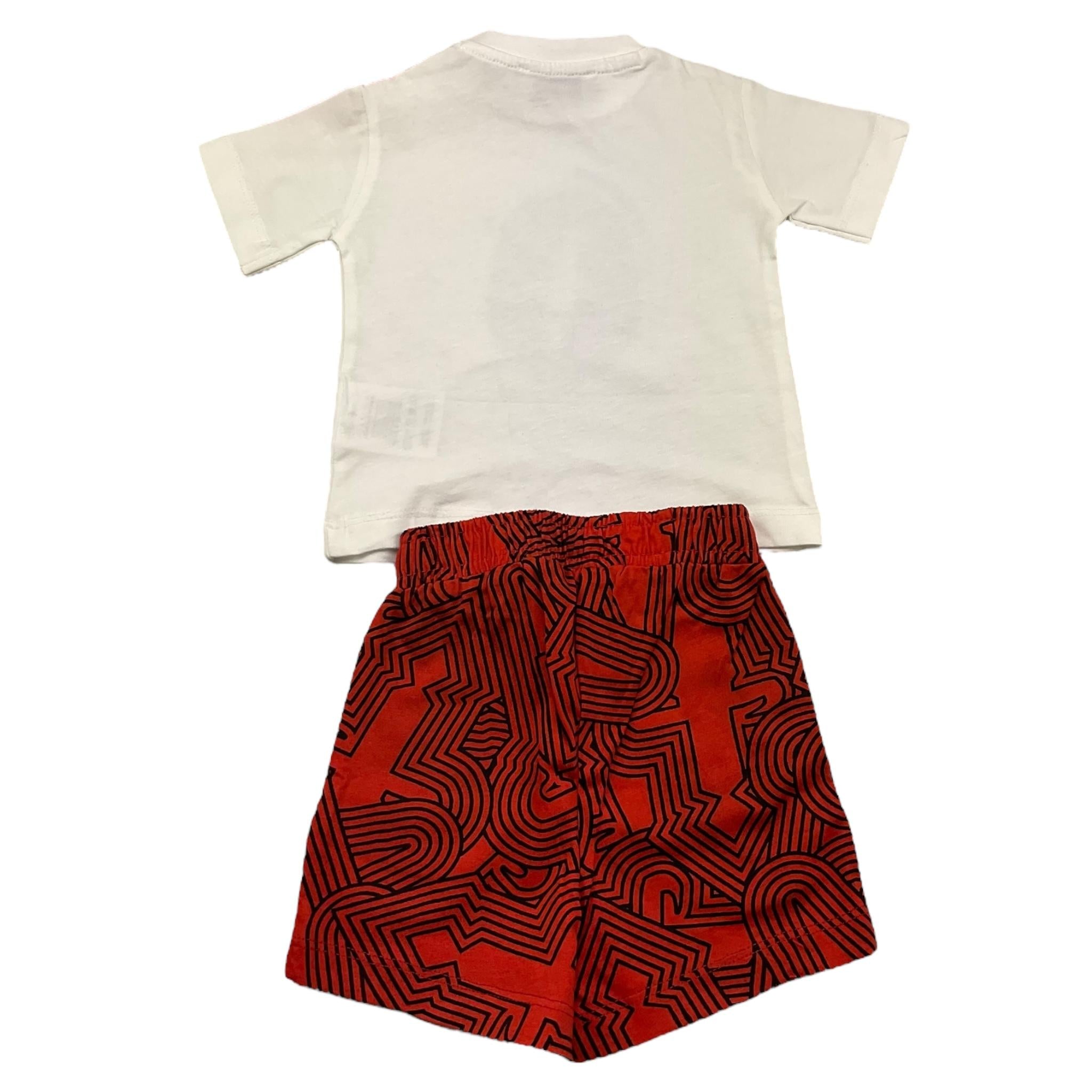 Cesare Paciotti Completo 2 Pezzi T-Shirt-Bermuda per Neonato COMP5122B BIANCO CESARE PACIOTTI 