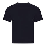 CP Company Solid Color Crew Neck T-Shirt With Pocket Blue For Boys