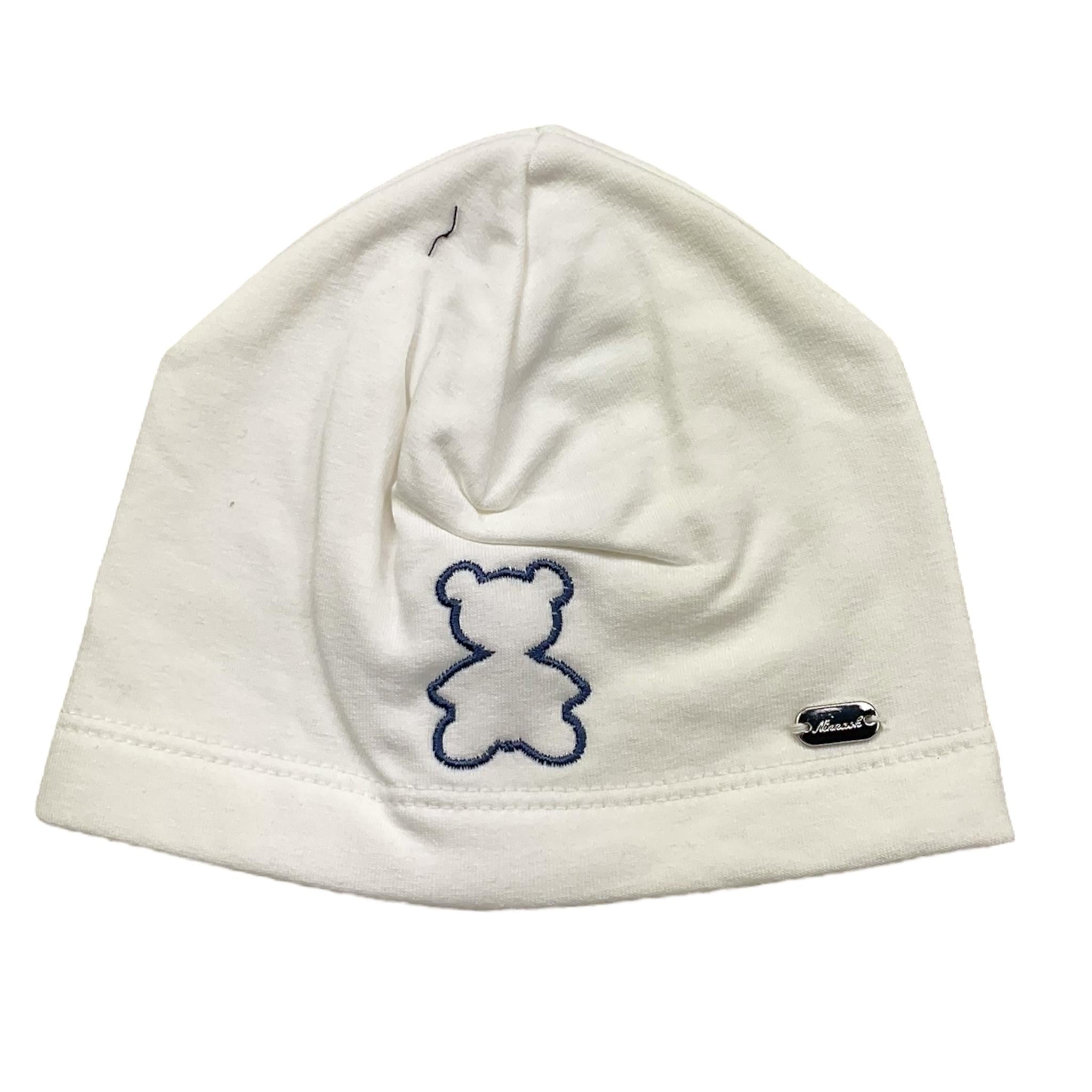 NINNAOH cappello tinta unita con stampa Bianco per Neonato I22243 BIANCO NINNAOH 