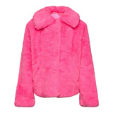 BillIEBLUSH pelliccia tinta unita cn stampa paillettata Fuxia per Neonata U20436 FUXIA BillIEBLUSH 