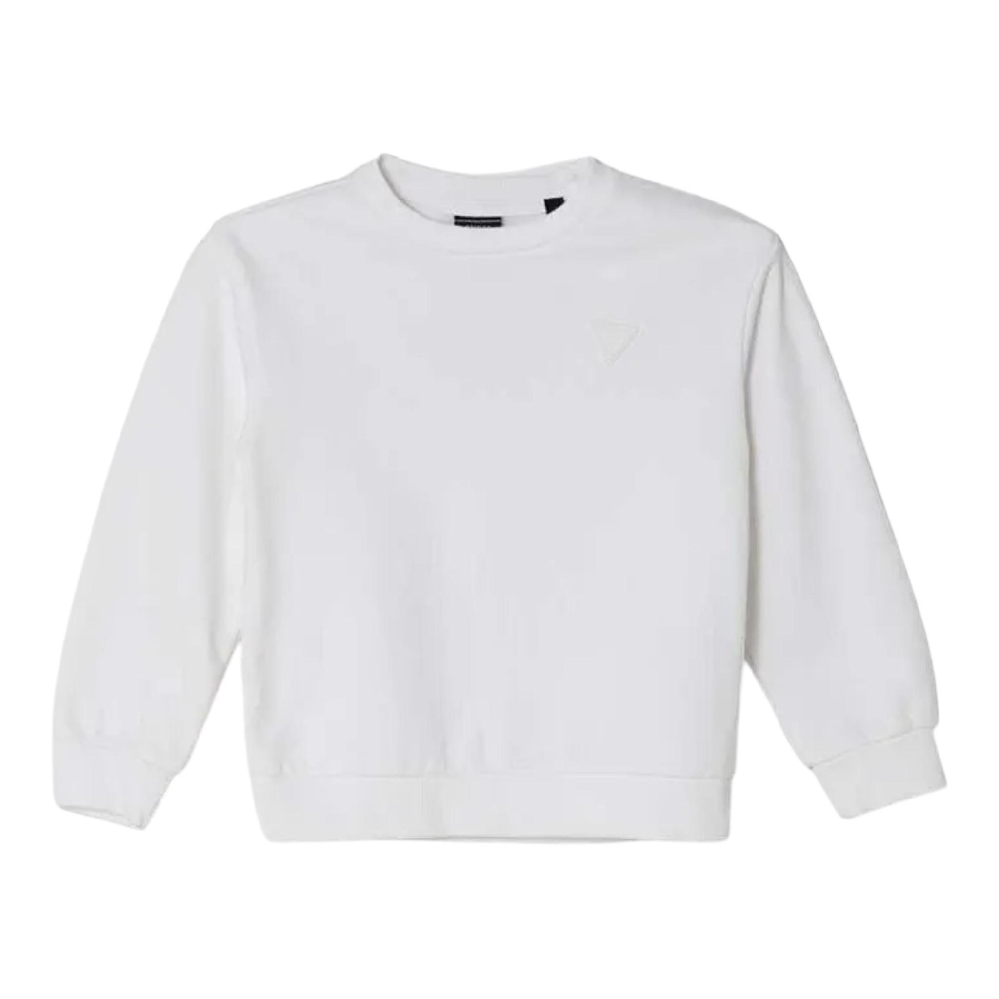 GUESS felpa tinta unita girocollo Bianco per Neonato N3YQ05KAD73N BIANCO GUESS 