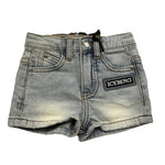 Iceberg Bermuda In Denim Tinta Unita con Girovita Regolabile per Neonato BMICE5100B AZZURRO ICEBERG 