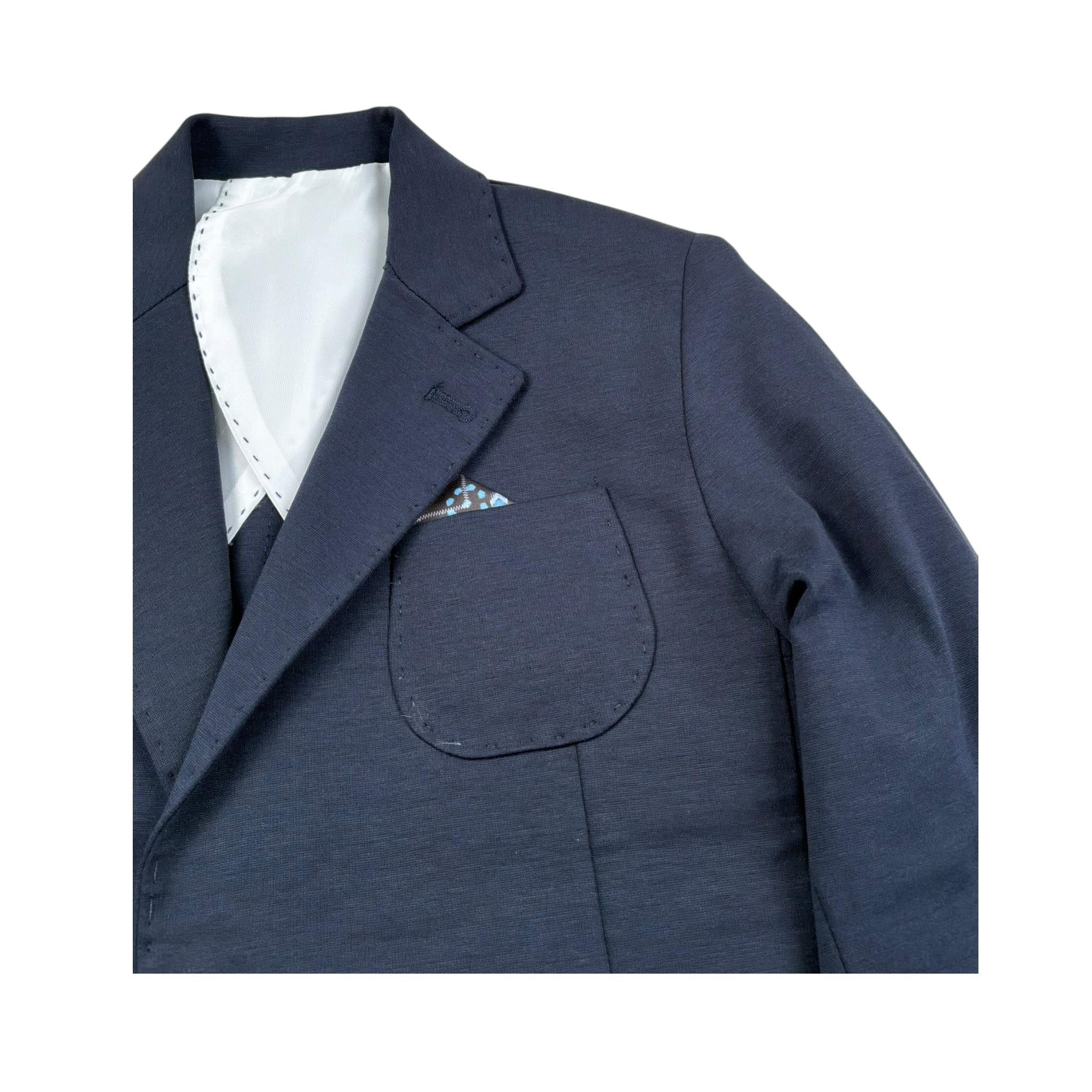 Emanuel Pris Giacca Tinta Unita con Taschino per Bambino EGC1093R BLU EMANUEL PRIS 