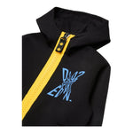 DSQUARED2 felpa tinta unita con zip e cappuccio Nero per Bambino DQ2528 NERO DSQUARED2 