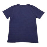 Cesare Paciotti T-Shirt Solid Color Crew Neck With Blue Logo Print For Newborns