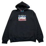 DROPSEASON2 felpa chiusa con cappuccio tinta unita con profili maniche logate Nero per Bambino FW242K42 NERO DROPSEASON2 