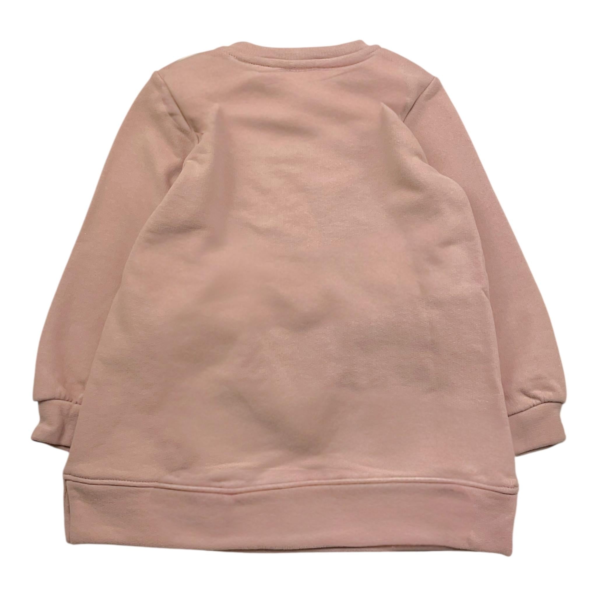 PLEASE abito modello felpa tinta unita girocollo Rosa per Bambina AB46040G65 ROSA PLEASE 