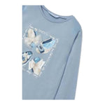 MAYORAL shirt girocollo tinta unita con stampa in contrasto Celeste per Bambina 407397 CELESTE MAYORAL 
