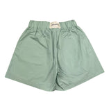 Hinnominate Solid Color Shorts With Elastic Waist Aqua Green For Girls