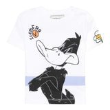 Iceberg T-Shirt Girocollo Tinta Unita con Stampe In Contrasto per Bambino TSICE5102BX BIANCO ICEBERG 