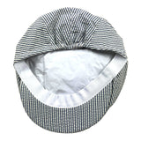 Fay Two-Tone Coppola Hat With White Striped Pattern For Children