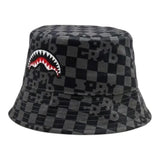 Sprayground Cappello Modello Pescatore Fantasia Quadri per Bambino SP14998GRY GRIGIO SPRAYGROUND 