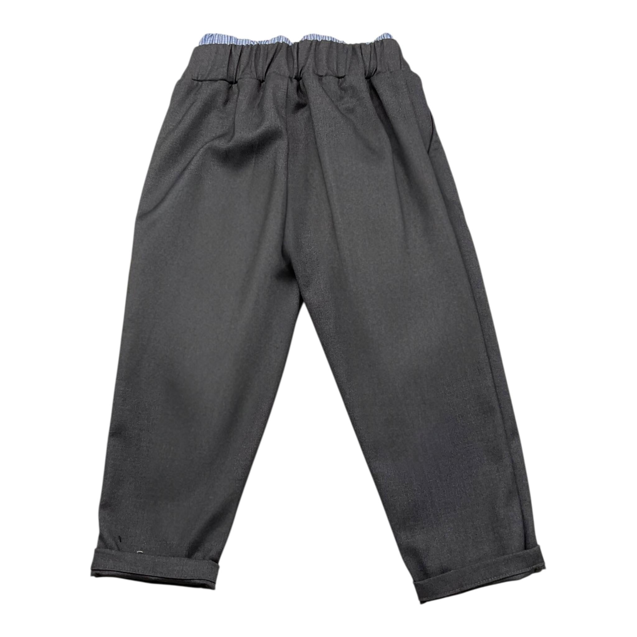VICOLO pantalone tinta unita con elastico in contrasto Grigio per Neonata 3141P00090N GRIGIO VICOLO 