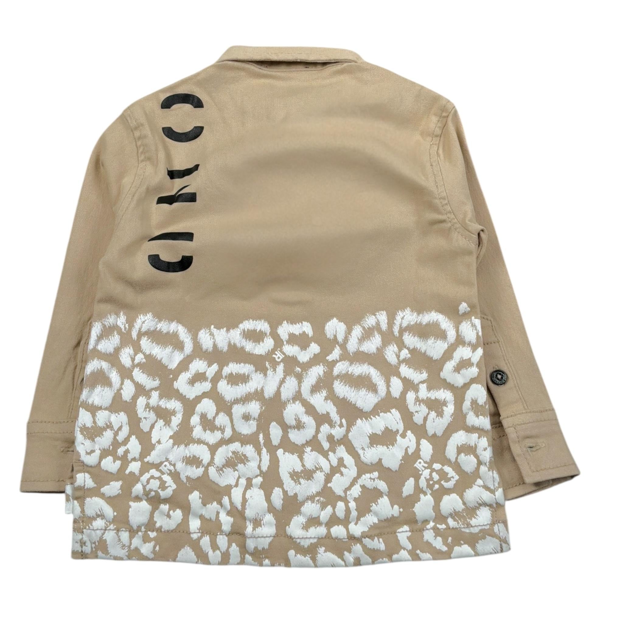 John Richmond Camicia tinta unita con Stampa Beige per Neonato RIP23059CANH BEIGE JOHN RICHMOND 