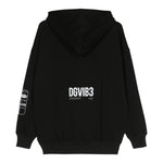 Dolce & Gabbana Felpa Tinta Unita con Cappuccio E Stampa per Bambino L7JWJS NERO DOLCE & GABBANA 