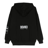 Dolce & Gabbana Felpa Tinta Unita con Cappuccio E Stampa per Bambino L7JWJS NERO DOLCE & GABBANA 