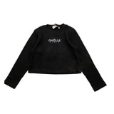 GAELLE shirt girocollo tinta unita con stampa logo Nero per Bambina 2741MY00345X NERO GAELLE 